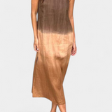 Taerra Vestido Sin Mangas con Estilo Tie-Dye en Degradé