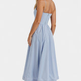 Marvelle Vestido Midi Sin Mangas de Caída Ligera