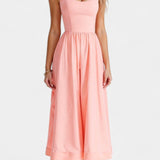 Marvelle Vestido Midi Sin Mangas de Caída Ligera