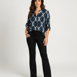 Nora Blusa con Estampado Gráfico