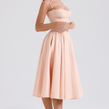 Felicity Vestido Midi Corsé Sin Mangas