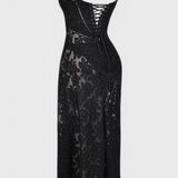 Mabel Vestido de Lentejuelas y Encaje Vintage