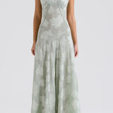 Mabel Vestido de Lentejuelas y Encaje Vintage